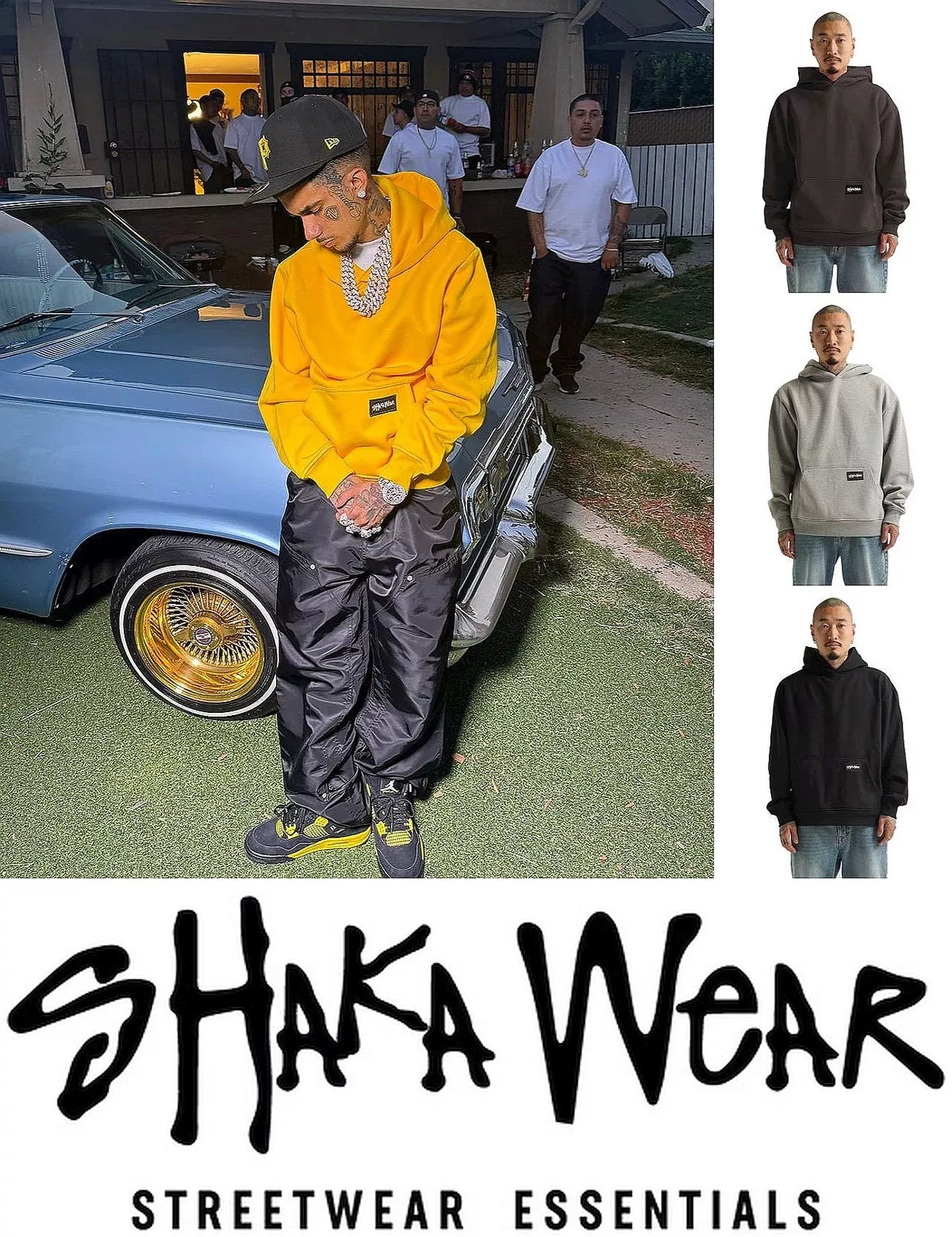 Shakawear  Men's Essential Super Heavyweight  Fleece Hoodie