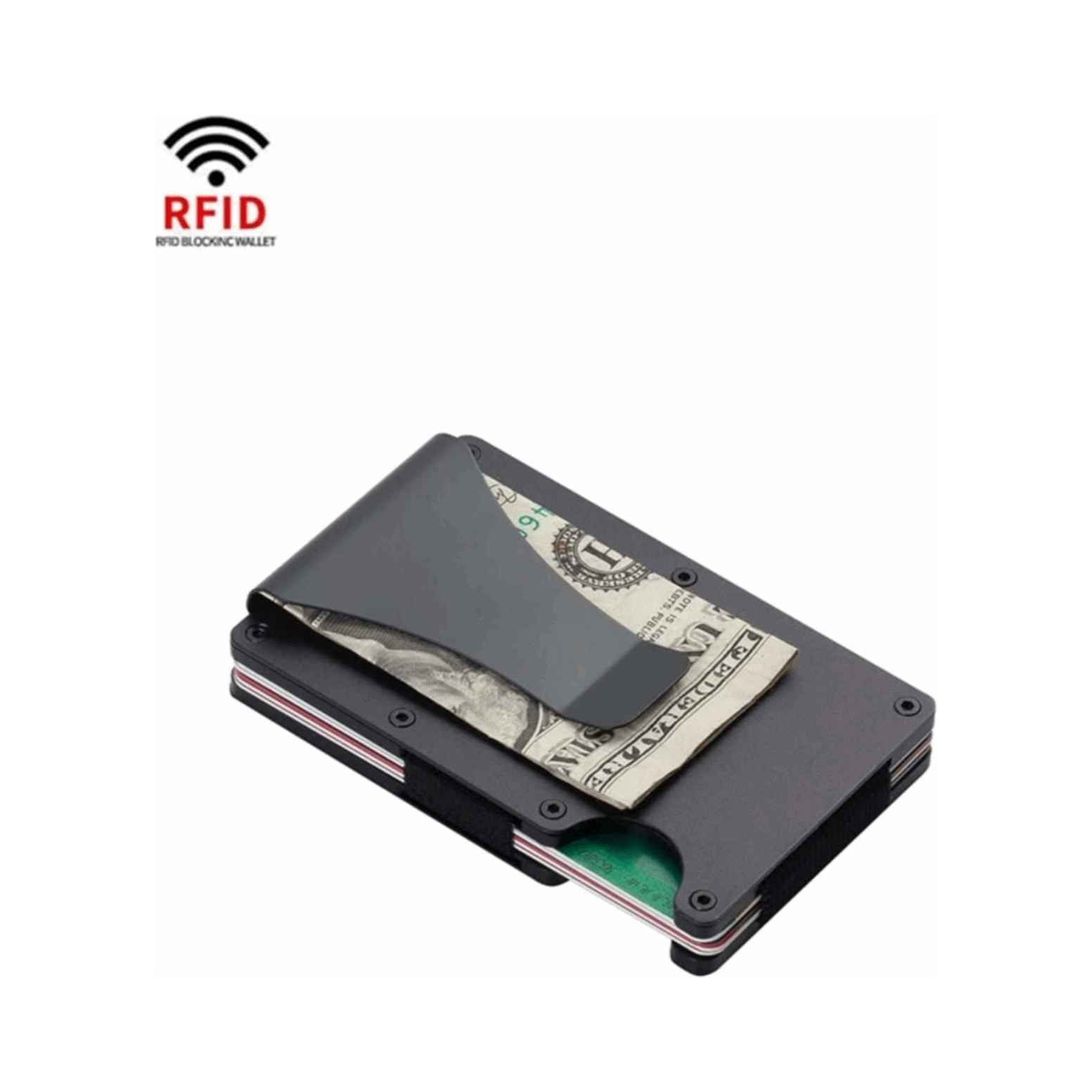 RFID Blocking Metal Wallet Clip - Secure Your Cards - Sphinx Fashion Club 