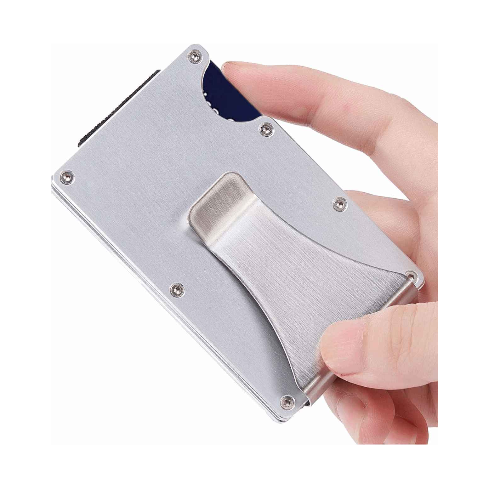RFID Blocking Metal Wallet Clip - Secure Your Cards - Sphinx Fashion Club 