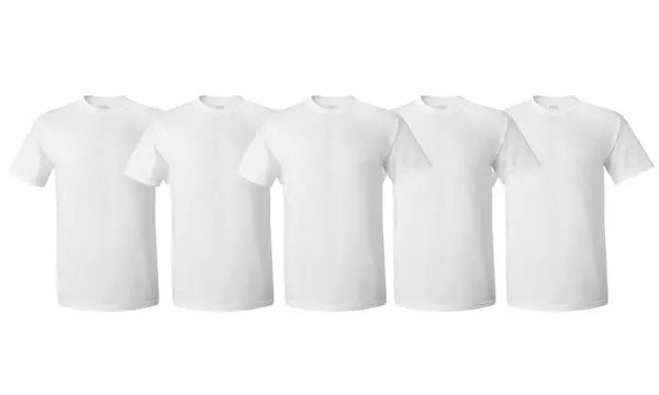 5 Pack Pro Club Men's Heavyweight Short Sleeve T-Shirt