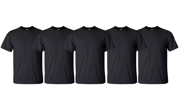 5 Pack Pro Club Men's Heavyweight Short Sleeve T-Shirt